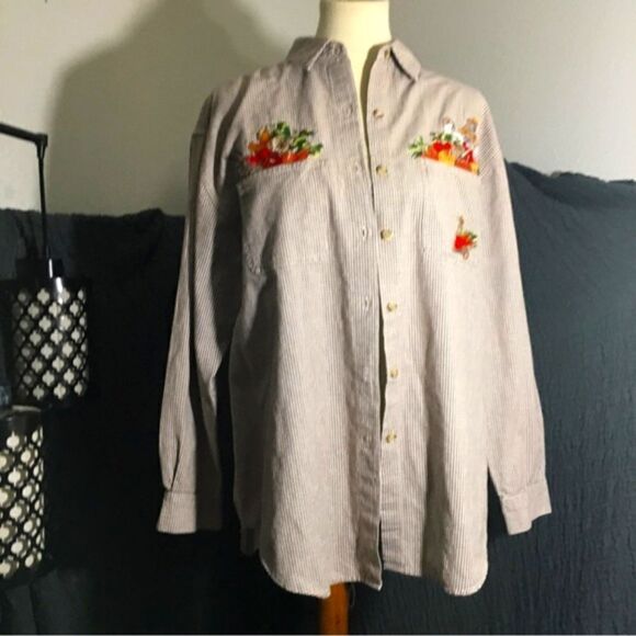 Solutions Original  Fall /Thanksgiving Inspired Shirt Size Large - Picture 2 of 10
